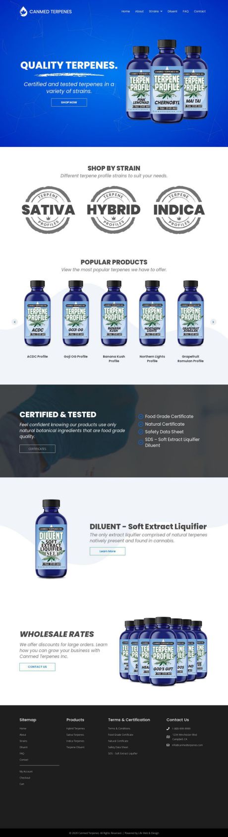 Mississauga product website design example