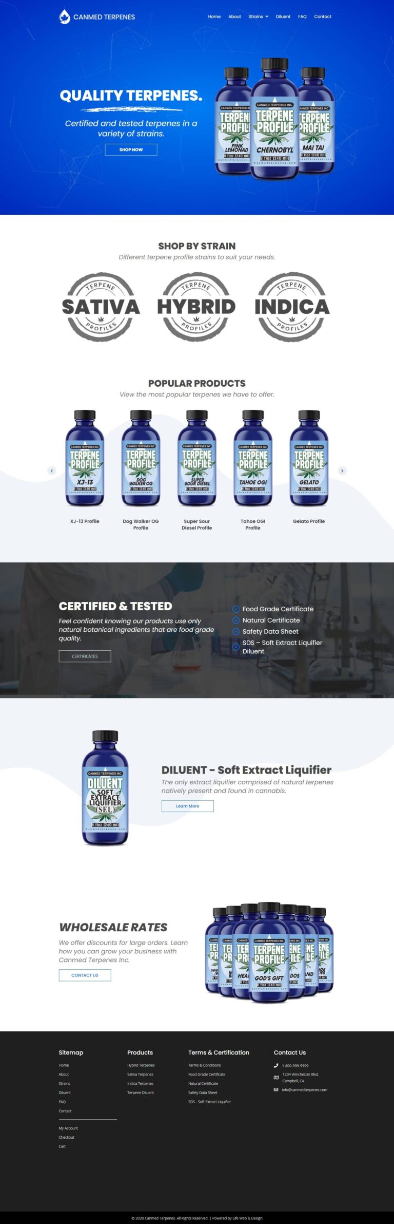Richmond Hill Web Design & SEO 14 Canmed Terpenes website