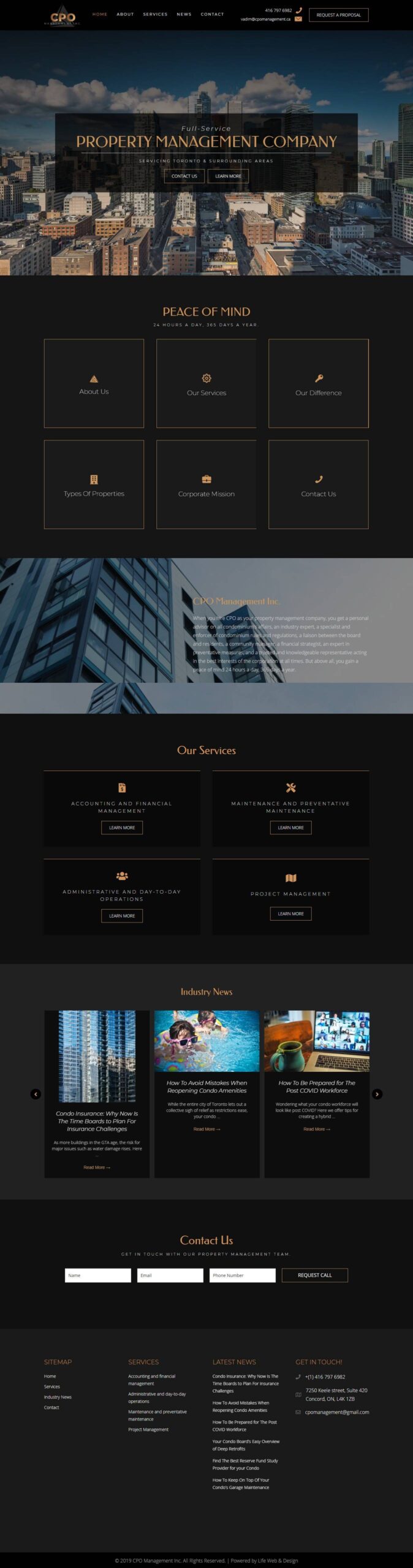 Home 28 Property Management Web Design in Concord