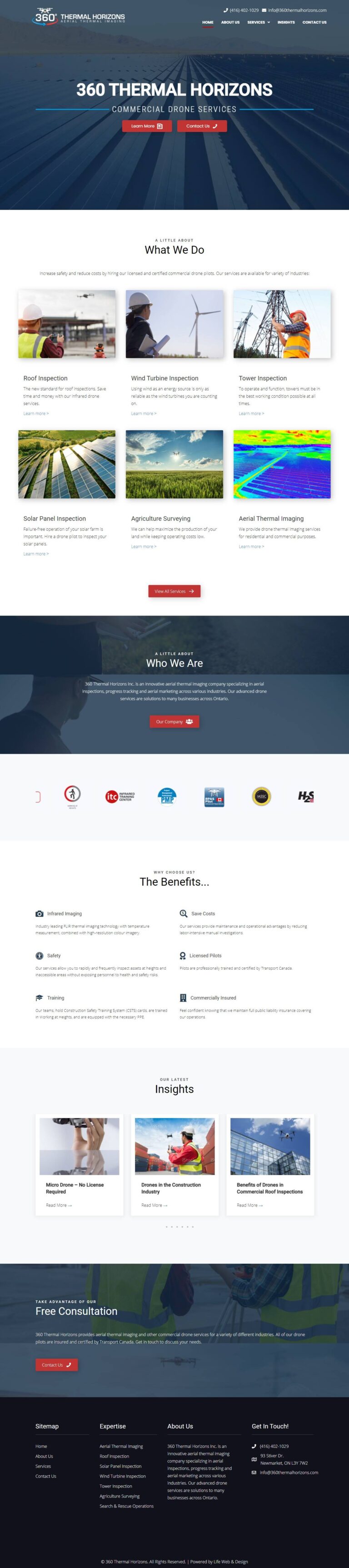 Newmarket Web Design & SEO 12 Horizon website