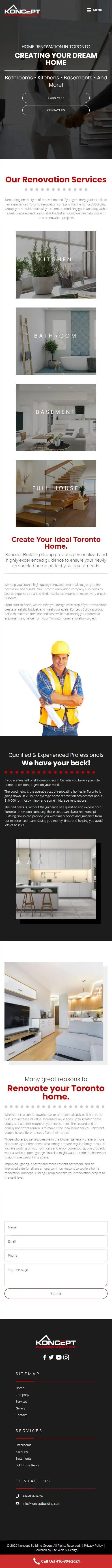 Mobile version, home page