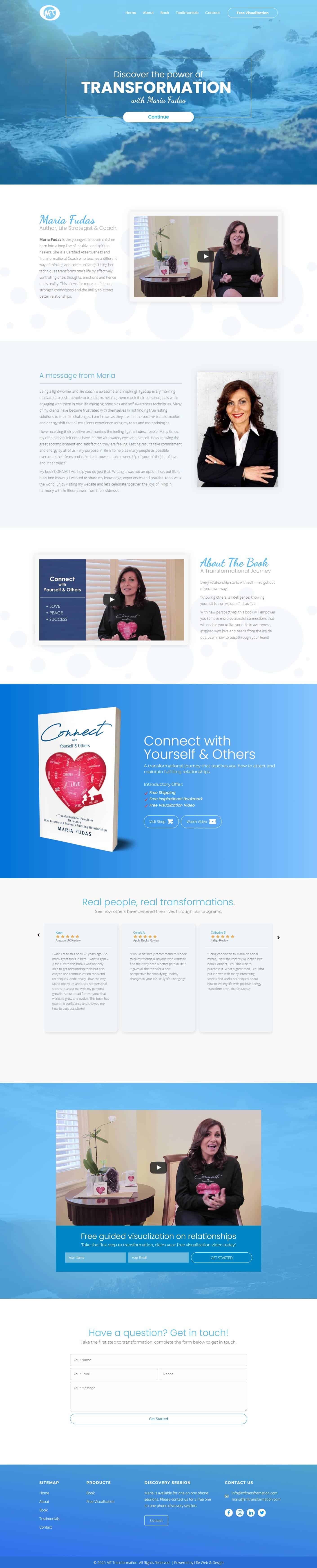 web design project for book release in Toronto On