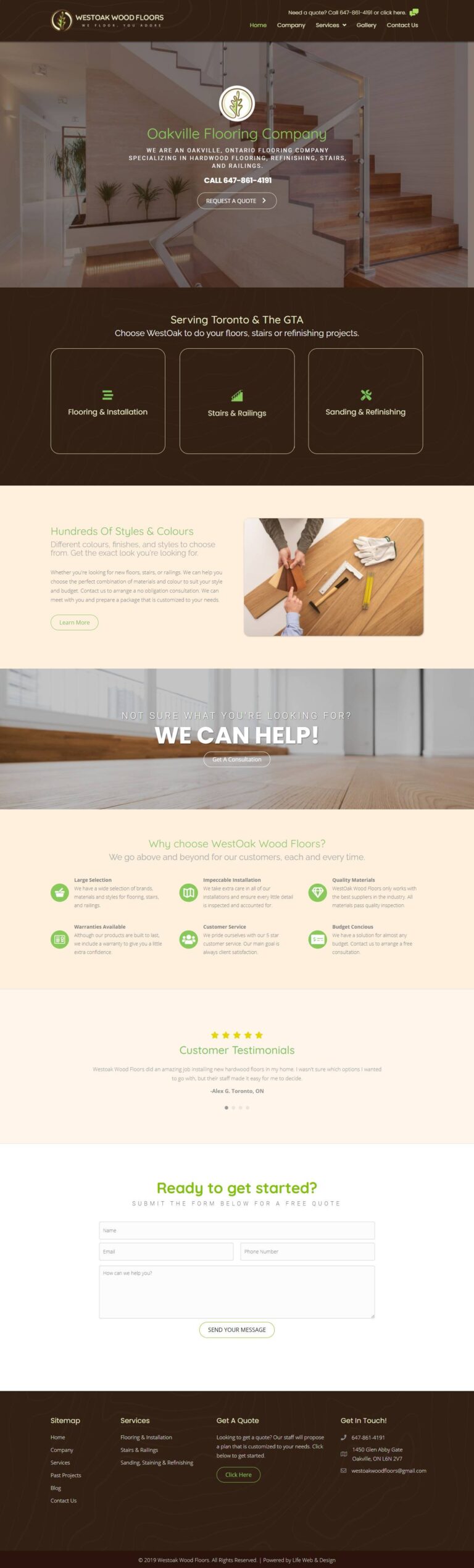 Portfolio 8 WestOak Wood Floors website