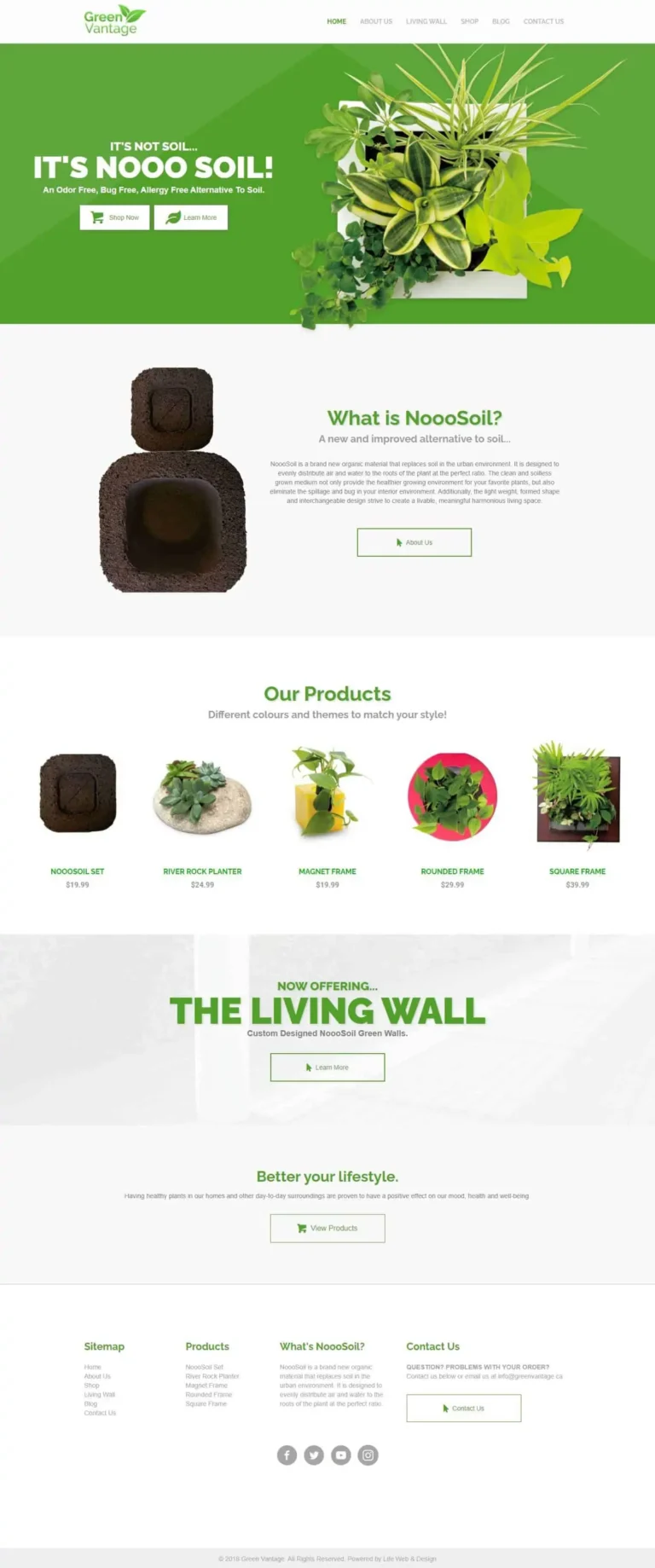 E-Commerce Web Design Green Vantage in Toronto