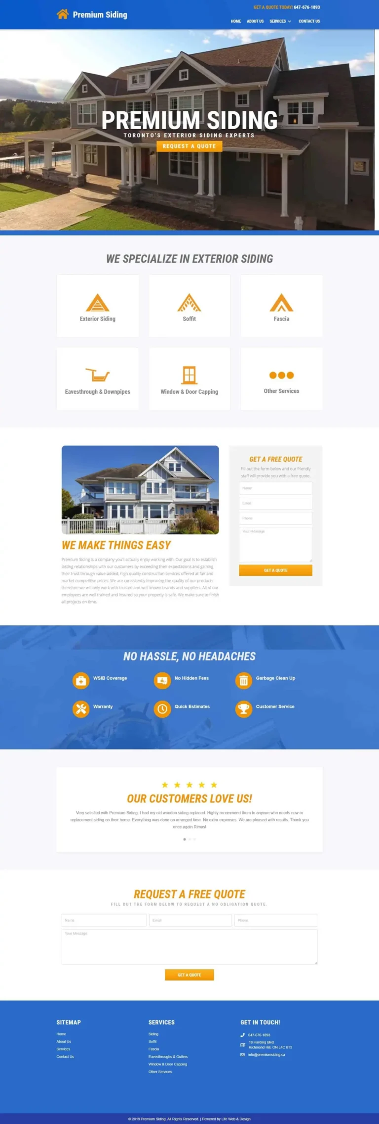 Portfolio 11 Premium Siding website