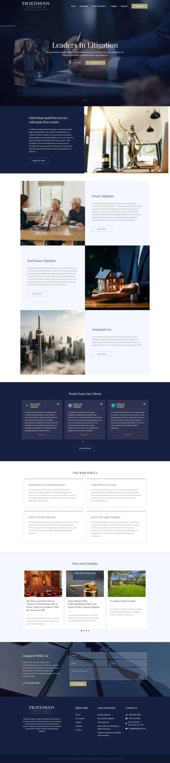 Home 24 Law Firm Web Design in Barrie