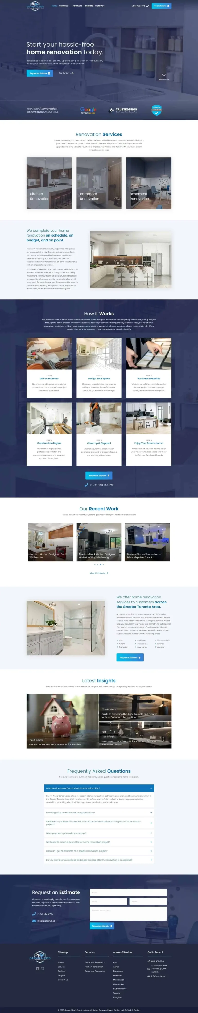 Home 13 Garvin Alexis Construction website