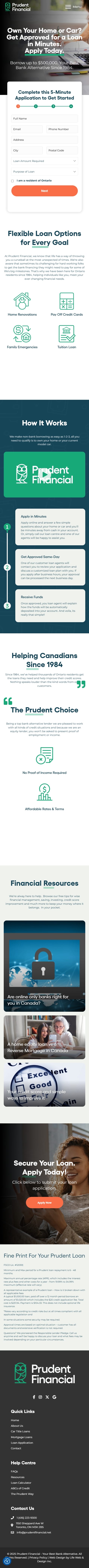 Mobile version, home page