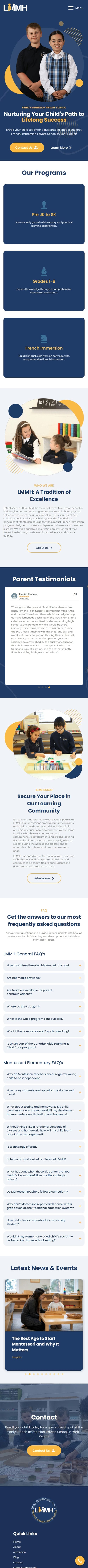Mobile version, home page