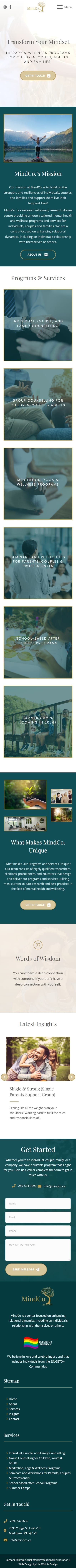 Mobile version, home page
