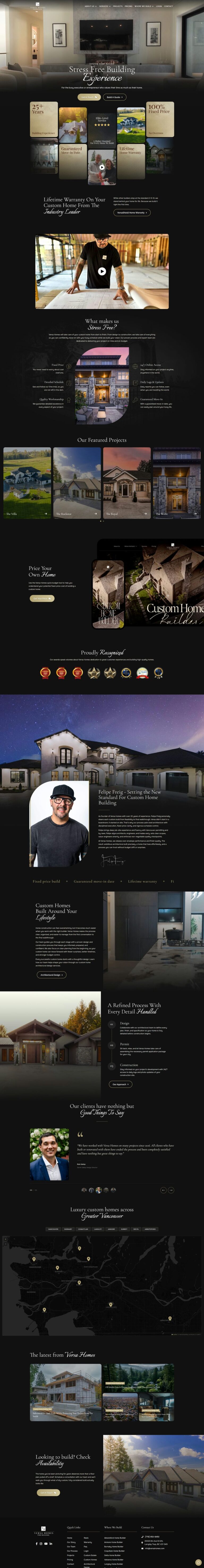Home 16 Versa Homes website