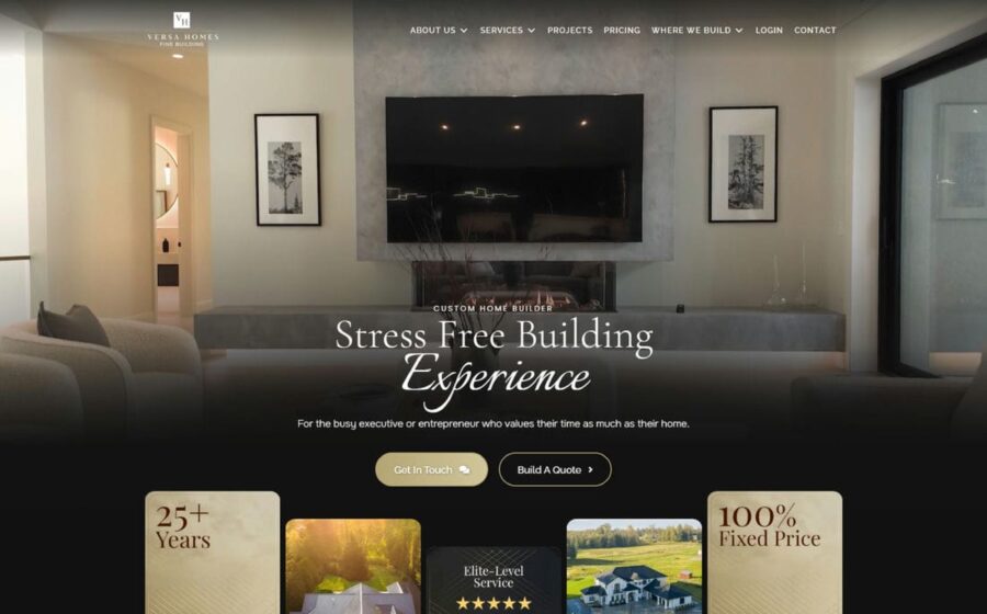 Home 12 Versa Homes website