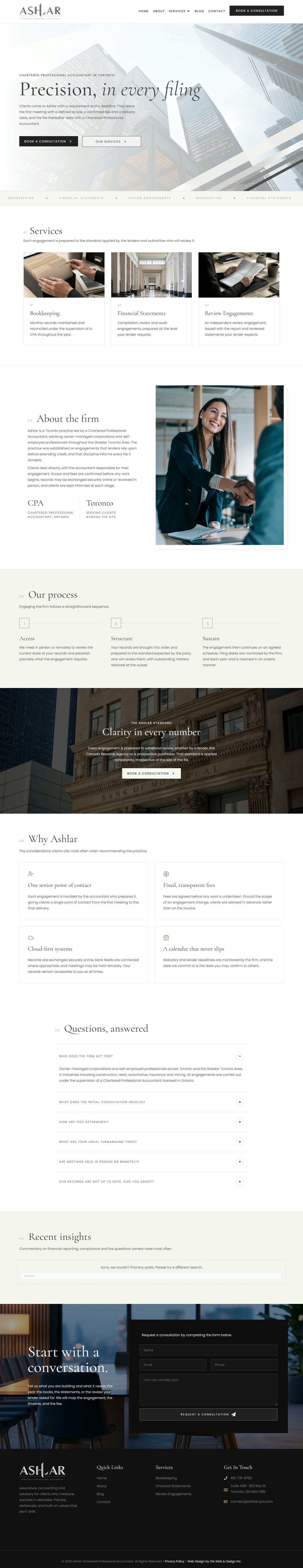 Home 24 Accountant Web Design in Toronto