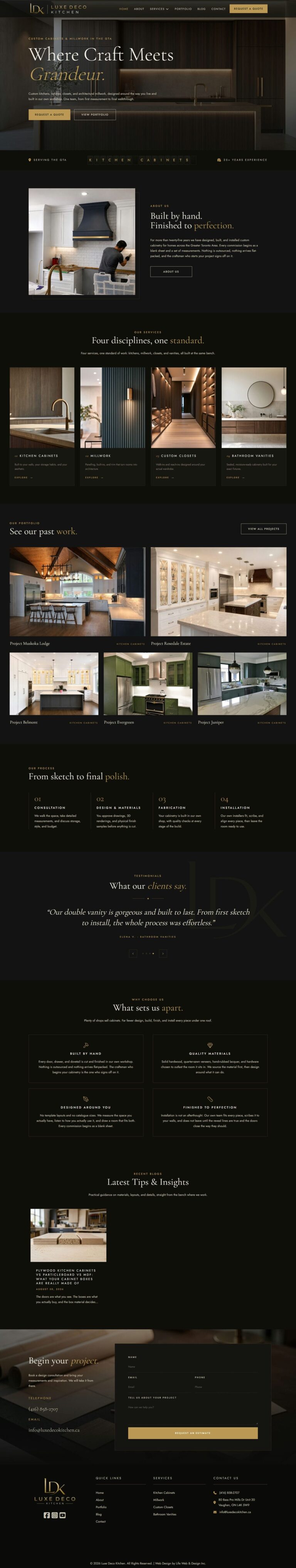 Home 13 Luxe Deco Kitchen website