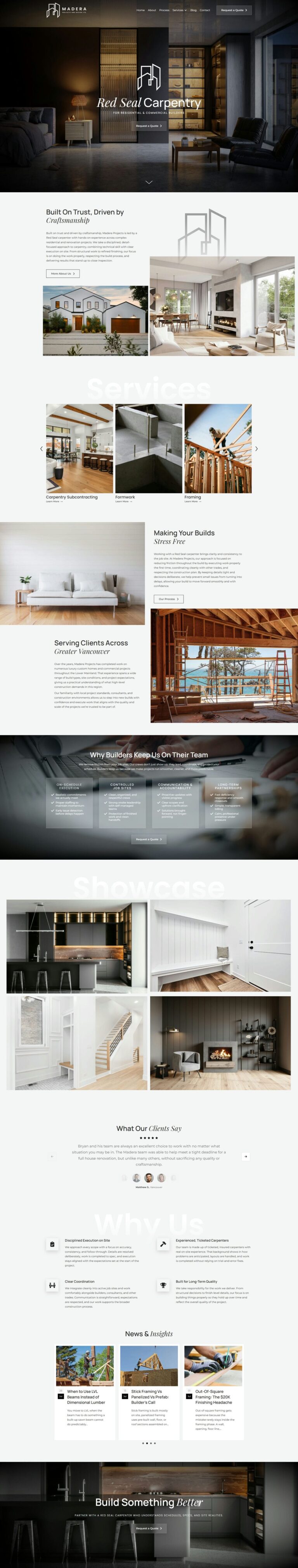 Carpenter Web Design in Maple Ridge BC
