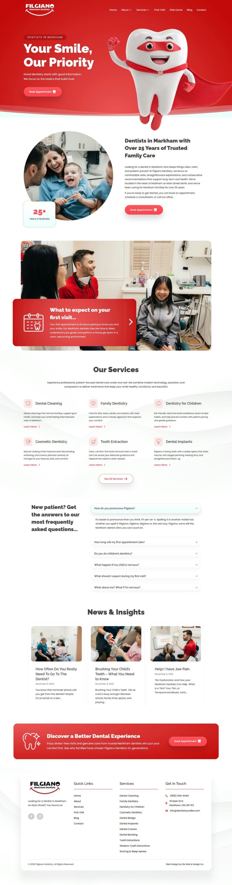 Dental Clinic Web Design in Markham