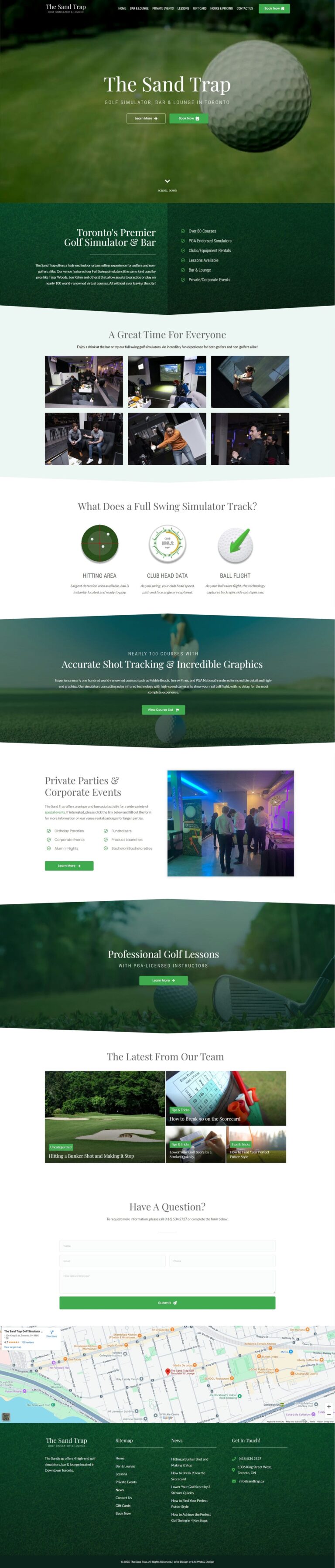Website Design 20 The Sand Trap website