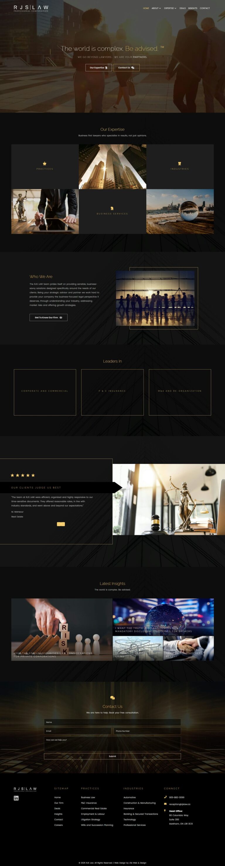 Website Design 15 RJS Law website